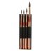 Princeton Neptune 4750 Synthetic Squirrel, Set of 4 Travel Round Brushes