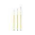 Qualita Golden Taklon Short Handle - Script Liner Brush Set of 3