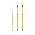 Qualita Golden Taklon Short Handle - Shader Brush Set of 3