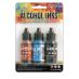 Tim Holtz Alcohol Ink - 1/2oz - Miners Lantern Color Kit, Set of 3