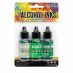 Tim Holtz Alcohol Ink - 1/2oz - Mint/Green Spectrum Colors, Set of 3