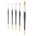 Richeson Series 9000 Synthetic Watercolor Brushes Round Set of 5