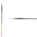 Princeton Snap! Series 9700 Natural Bristle Brush - Round, Long Handle, Size 0