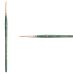 Princeton Lauren Series 4350 Golden Synthetic Brush - Round, Short Handle, Size 1