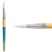 Princeton Snap! Series 9850 White Synthetic Brush - Round, Short Handle,  Size 12