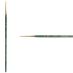 Princeton Lauren Series 4350 Golden Synthetic Brush - Round, Short Handle, Size 0