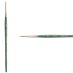 Princeton Lauren Series 4350 Golden Synthetic Brush - Round, Short Handle, Size 2