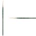 Princeton Lauren Series 4350 Golden Synthetic Brush - Round, Short Handle, Size 3/0