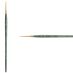 Princeton Lauren Series 4350 Golden Synthetic Brush - Round, Short Handle, Size 5/0