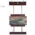 Rue Wall Easel Small, Mahogany & Brass 24" Wide