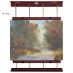 Rue Wall Easel Large, Mahogany & Brass 48" Wide