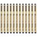 Sakura Pigma Micron Pen (05) 0.45 mm, Blue Black (Box of 12)