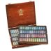 Schmincke Soft Pastels Wood Box Set of 200 (Walnut Stained), Assorted Colors