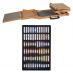 Jack Richeson Pastel Travel Case and Unison Soft Pastels Set of 72, Landscape Colors