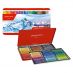Caran d'Ache Neocolor II Aquarelle Water-Soluble Wax Pastel Tin Set of 84, Assorted Colors