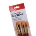 Princeton Real Value Brush Set 9123 Short Handle 4pk - Golden Taklon Bristles
