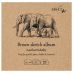 SMLT Authentic Baby Brown Sketch Album, 135 gsm, 3-1/2" x 3-1/2", 32 Sheets, Glue Bound