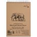 SMLT Authentic Brown Sketch Paper Pad, 135 gsm, A4 (8.25" x 11"), 80 Sheets, Spiral Bound