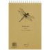 SMLT Authentic Cream Sketch Paper Pad, 80 gsm, A4 (8.25" x 11"), 100 Sheets, Spiral Bound