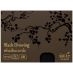 SMLT Black Drawing Haiku Cards, 300 gsm, Small  4.17" x 5.8", Pack of 24 