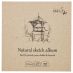 SMLT Authentic Natural Sketch Album, 100 gsm, 5-1/2" x 5-1/2", 48 Sheets, Stitch Bound