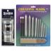 SoHo Urban Artist Drawing Powder 40ml Set of 2 (Graphite & Charcoal) with 2 Blending Stomps and the Complete Blending Combo Set