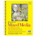 Strathmore Mixed Media 300 Series Spiral Bound Pad (117 lb., 40 Sheets Vellum) 9"x12"