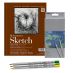 Strathmore 400 Series 9x12" Sketch Pad Set, 24 Colored Pencils