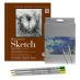 Strathmore 400 Series 9x12" Sketch Pad Set, 36 Colored Pencils