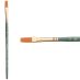 Princeton Lauren Series 4350 Golden Synthetic Brush - Stroke, Short Handle, Size 1/4"