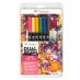 Tombow Dual Brush Pens Set of 6 - Manga Flower Set