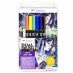 Tombow Dual Brush Pens Set of 6 - Manga Moon Set