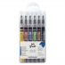 Sennelier Trendy Colors, Watercolor Ink Brush Set of 6