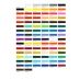 Turner Acryl Gouache Hand Painted Color Chart, 92 Colors