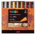 POSCA Acrylic Paint Marker - Medium Tip, Warm Tones 8 Set (1.8-2.5mm)