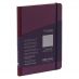 Fabriano EcoQua+ Notebook 5.8 x 8.3" Fabric Dot Grid Wine