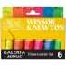 Winsor & Newton Galeria Acrylic - Fluorescent Set of 6, 20ml Tubes