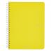 Fabriano EcoQua Notebook 5.8 x 8.3" Grid Spiral-Bound Yellow
