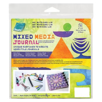 Grafix Mixed Media .005 Matte Dura-Lar 6x6 Disc-Bound Journal