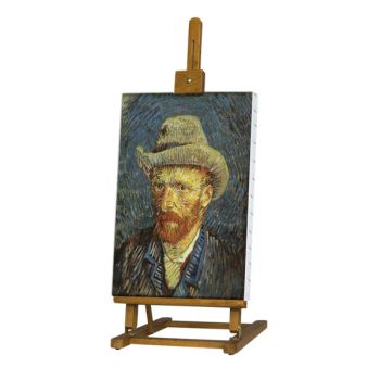 Van Gogh Table & Display Easel Walnut Finish