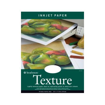 Strathmore Artist Inkjet Papers Texture 25-Pack 8.5x11"