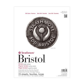 Strathmore 500 Series Bristol 100% Cotton Pad Plate 11x14"