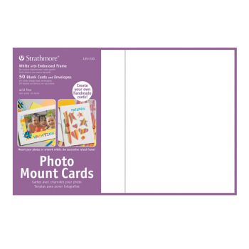 Strathmore Blank Photo Mount Cards 5-1/4" x 7-1/4" (Pack of 50)