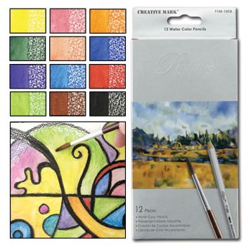 Raffiné Watercolor Pencils Set of 12 - Assorted Colors