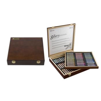 Mungyo Gallery Extra-Fine Soft Pastels Wood Box Set of 90 - Assorted Colors