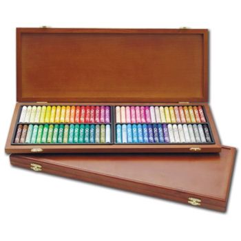 Mungyo Gallery Oil Pastels Wood Box Set of 72 Standard - Assorted Colors