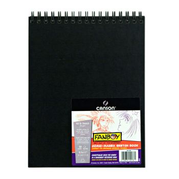 Canson Fanboy Paper Manga Sketch Book 8.5x11 (80 Sheets)