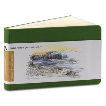 Global Arts Handbook Journal 3-1/2" x 5-1/2" Landscape Cadmium Green