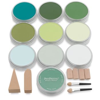 PanPastel Soft Pastels Set of 10 - Greens