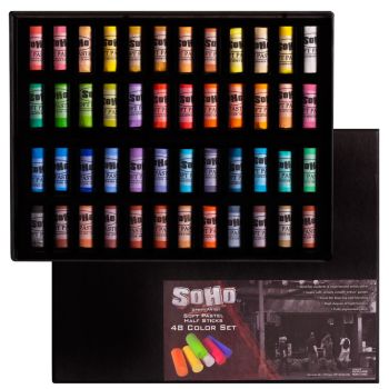 SoHo Urban Artist Soft Pastel Half Stick Set of 48 - Assorted Colors